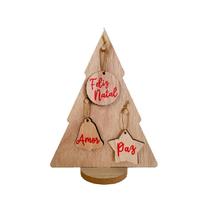 Arvore Natal Pegboard Enfeite Decorativo Fibra Com Pendentes Ref.8182