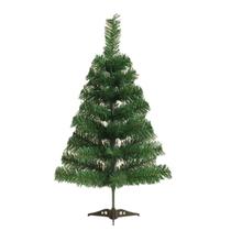 Árvore natal pinheiro 60cm verde pequena 50 galhos luxo natalino festas dobrável