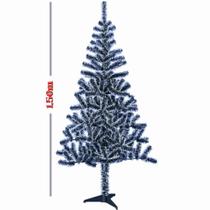 Árvore Natal Pinheiro Luxo Cheia Nevada 220 Galhos PVC 1,50m - TEMISSOEAQUILO