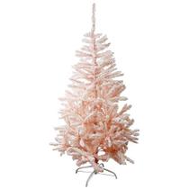 Arvore natal pinheiro rosa pastel 150cm/420gl c/pe de ferro - cromus