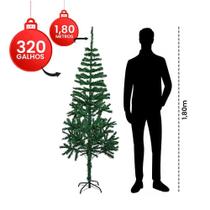Árvore Natal Pinheiro Tradicional 180cm - 320 Galhos