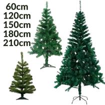 Árvore Natal Verde 60cm/120cm/150cm/180cm/210 Galhos Decoração Natalina Pinheiro Pinheirinho Premium