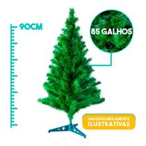 Árvore Natal Verde 90 Cm 85 Galhos Pinheirinho Pinheiro - CI