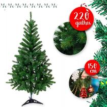 Arvore Natal Verde Galhos Luxo Pinheiro-Decoração-1,50 220 Galhos