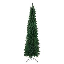 ÁRVORE NATAL VERDE SLIM LUXO 2.10m DE ALTURA ESTRUTURA DE METAL