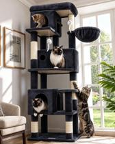 Árvore para Gatos Globlazer F66 168 cm Multi-Níveis Cinza Escuro Árvore para Gatos Globlazer F66 168 cm Multi-Níveis Cinza Escuro