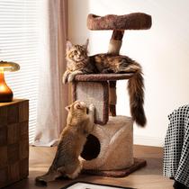 Árvore para Gatos Sopapets 102 cm Grande Indoor Madeira com Pelúcia Marrom Árvore para Gatos Sopapets 102 cm Grande Indoor Madeira com Pelúcia Marrom