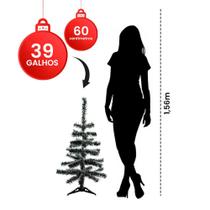 Árvore Pinheiro De Natal Com Nevada 60cm - Wincy Natal