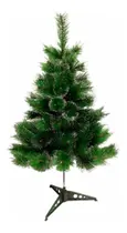 Árvore Pinheiro De Natal Cor Verde Com Neve 90 Cm A0609m Com 73 Galhos