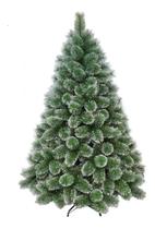 Árvore Pinheiro De Natal Luxo Cor Verde E Neve Flocos 2,10m 566 Galhos A0621M