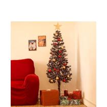 Árvore Pinheiro De Natal Luxo Verde Nevada 1,80m 320 Galhos