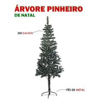 Árvore Pinheiro De Natal Luxo Verde Nevada 1,80m 320 Galhos Árvore Pinheiro De Natal Luxo Verde Nevada 1,80m 320 Galhos