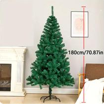 Árvore Pinheiro De Natal Luxo Verde Nevada 1,80m 320 Galhos