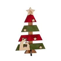 Árvore Pinheiro de Natal Sagrada Família de Mesa e Parede MDF