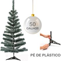 Arvore Pinheiro Natal Media Cheia 60cm 50 Galhos Decoração