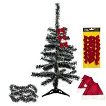 Árvore Pinheiro Natal Nevada 90cm 70 Galhos + Decorações - Wincy Natal