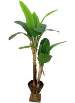 Arvore Planta Artificial Bananeira 1,60cm Folhagem Real