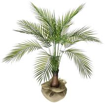 Arvore Planta Artificial Palmeira Verde Luxo 110cm