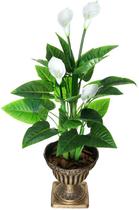 Arvore planta Copo de Leite 107cm Flores Realista Folhagem - La Caza Store