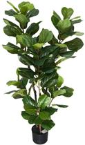 Arvore Planta Ficus Lyrata 120cm Folhagem Verde Toque Real