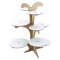 Árvore Porta Doces Cupcake Linha Premium - Mdf Branco Árvore Porta Doces Cupcake Linha Premium - Mdf Branco