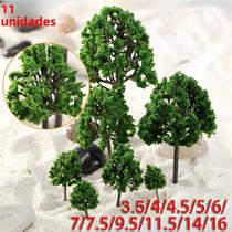 Árvores Artificiais Verdes 11 Peças Tamanhos Mistos Para Decoração De Cenário De Diorama De Trem E Árvores Artificiais Verdes 11 Peças Tamanhos Mistos Para Decoração De Cenário De Diorama De Trem E