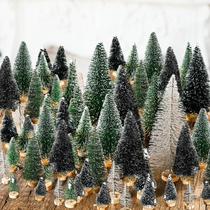 Árvores de Natal Riceshoot 90 unidades mini com base de madeira 4,5-12,5 cm Árvores de Natal Riceshoot 90 unidades mini com base de madeira 4,5-12,5 cm