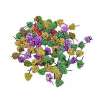 Árvores Miniaturas De Cores Mistas 12 Peças Vegetação Artificial Para Micro Paisagem DIY Diorama