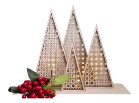 Árvores Natal Mdf Estilo Palhinha Indiana Com Base - Usimade decor