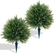 Árvores Topiárias de Cedro Artificial Yangrass 58cm Resistentes a UV Árvores Topiárias de Cedro Artificial Yangrass 58cm Resistentes a UV