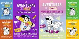 As Aventuras De Mike Do 1 ao 4 + O Livro Interativo + As Aventuras De Priminha Irritante No Reino Dos Unicórnios