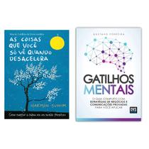 As coisas que você só vê quando desacelera - Haemin Sunim + Gatilhos Mentais - Gustavo Ferreira - Livro