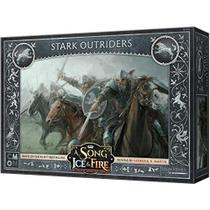 As Crônicas de Gelo e Fogo Jogo de Miniaturas de Mesa Stark Outriders Unit Box Jogo de estratégia para adolescentes e adultos Idade 14+ 2+ Jogadores Tempo médio de reprodução 45-60 minutos Feito por CMON