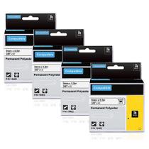 As fitas de etiquetas AONOMI Rhino 18482 substituem a DYMO 18482, 9 mm, pacote com 4 As fitas de etiquetas AONOMI Rhino 18482 substituem a DYMO 18482, 9 mm, pacote com 4