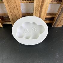 As formas de bolo moldam o novo molde de gesso de aromaterapia em forma de nuvem de sorriso 2pcs