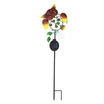 As luzes falsas solares do jardim da coruja conduziram a noite impermeável ligar/desligar da coruja da lâmpada da coruja