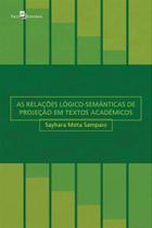 As relações lógico-semânticas de projeção em textos acadêmicos