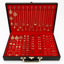 As Semijoias 70 Peças com Colar Elegância em Folheados Ouro18k e Prata