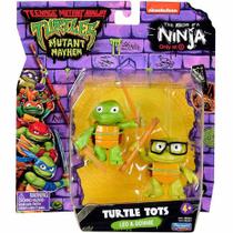 As tartarugas ninja caos mutante packs com 2 figuras turtle tots sunny