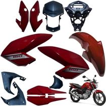 Asa (Aba) Tanque Cg Fan 160 2016 até 2021 + Farol Completo Rabeta Traseira Paralama Dianteiro