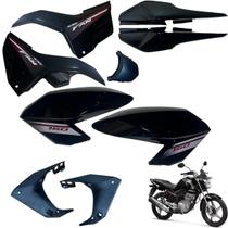 Asa (aba) Tanque Cg Fan 160 2016 até 2021 + Tampa Lateral Rabeta Traseira 3 peças