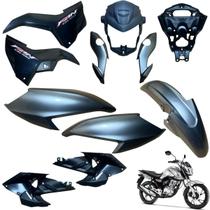 Asa (aba) Tanque Cg Fan 160 2022 / 2024 + Tampa Lateral Farol Completo Paralama Dianteiro
