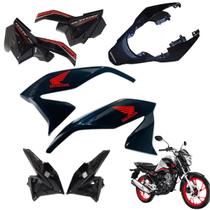 Asa (Aba) Tanque Cg Tiitan 160 Modelo 2022 / 2024 + Tampa Lateral Rabeta Traseira 3 Peças