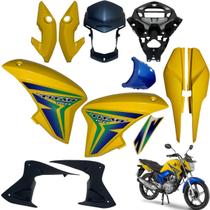 Asa (aba) Tanque Cg Titan 150 Modelo 2014 / 2015 + Farol Completo Com Aranha Rabeta Traseira 3 peças