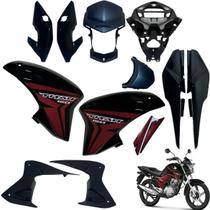 Asa (aba) Tanque Cg Titan 150 Modelo 2014 / 2015 + Farol Completo Com Aranha Rabeta Traseira 3 peças