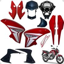 Asa (aba) Tanque Cg Titan 150 Modelo 2014 / 2015 + Farol Completo Com Aranha Rabeta Traseira 3 peças