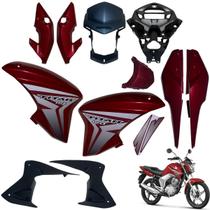 Asa (aba) Tanque Cg Titan 150 Modelo 2014 / 2015 + Farol Completo Com Aranha Rabeta Traseira 3 peças