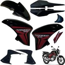 Asa (Aba) Tanque Cg Titan 150 Modelo 2014 / 2015 + Rabeta Traseira 3 peças Paralama Dianteiro