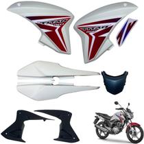 Asa (Aba) Tanque Cg Titan 150 Modelo 2014 / 2015 + Rabeta Tubarão Traseira 3 Peças
