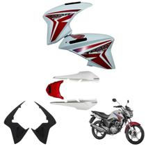 Asa (Aba) Tanque Cg Titan 150 Modelo 2014 / 2015 + Rabeta Tubarão Traseira 3 Peças
